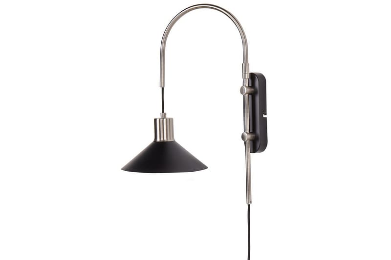 Ozmi Vägglampa E27 E27, Silver/Svart