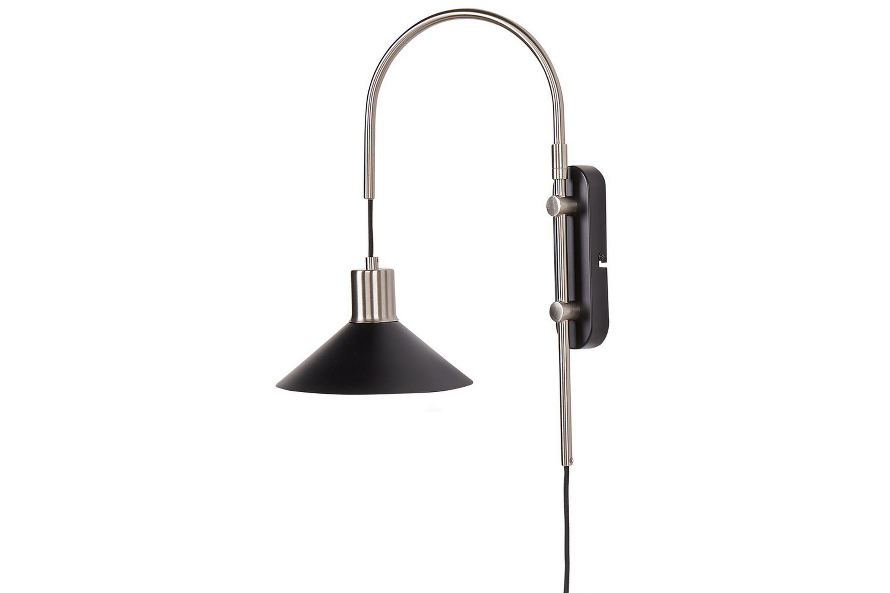 Ozmi Vägglampa E27 E27 - Silver/Svart