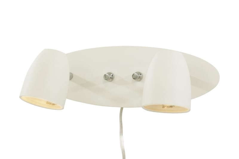 SANDNES vägglampa. dubbel, vit - Aneta Lighting - Sovrumslampa - Sänglampa vägg - Vägglampor & väggbelysning