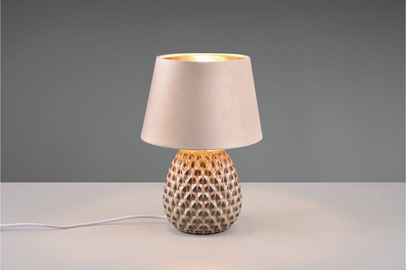 Ariana Bordslampa 35 cm E14 beige - Beige - Belysning - Inomhusbelysning & lampor - Sänglampa - Sängbordslampa
