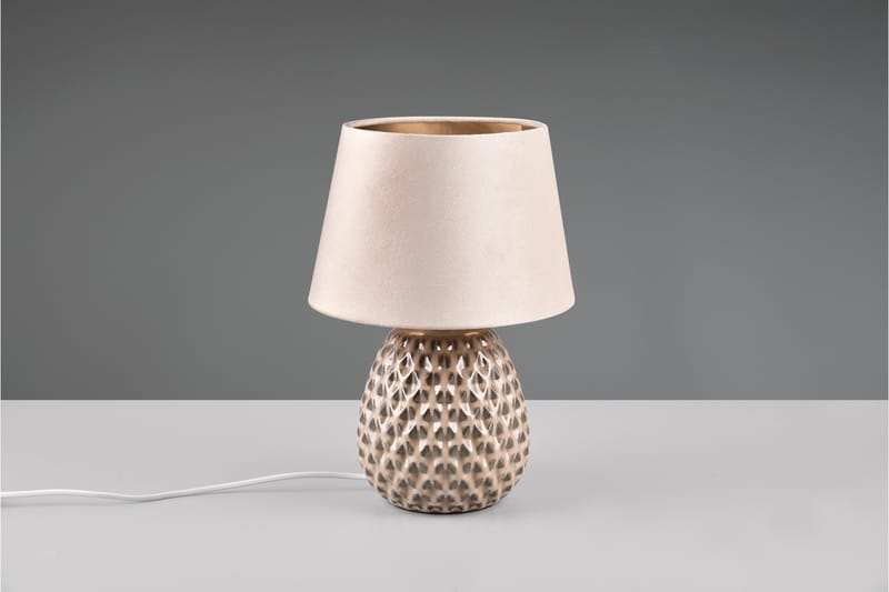 Ariana Bordslampa 35 cm E14 beige - Beige - Belysning - Inomhusbelysning & lampor - Sänglampa - Sängbordslampa