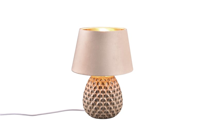 Ariana Bordslampa 35 cm E14 beige - Beige - Belysning - Inomhusbelysning & lampor - Sänglampa - Sängbordslampa