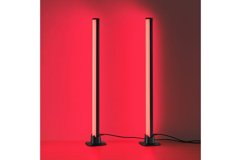 Boy LED Bordslampa 2 st svart RGB - Svart - Belysning - Inomhusbelysning & lampor - Sänglampa - Sängbordslampa