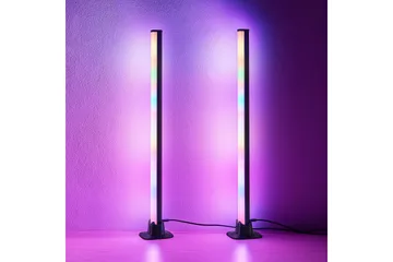 Boy LED Bordslampa 2 st svart RGB - Svart - Belysning - Inomhusbelysning & lampor - Sänglampa - Sängbordslampa