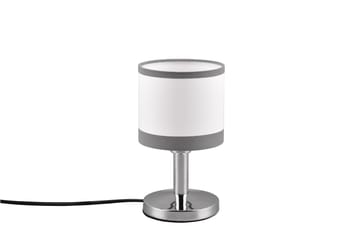 Davos Bordslampa E14 krom/ vit - Krom/Vit - Belysning - Inomhusbelysning & lampor - Sänglampa - Sängbordslampa