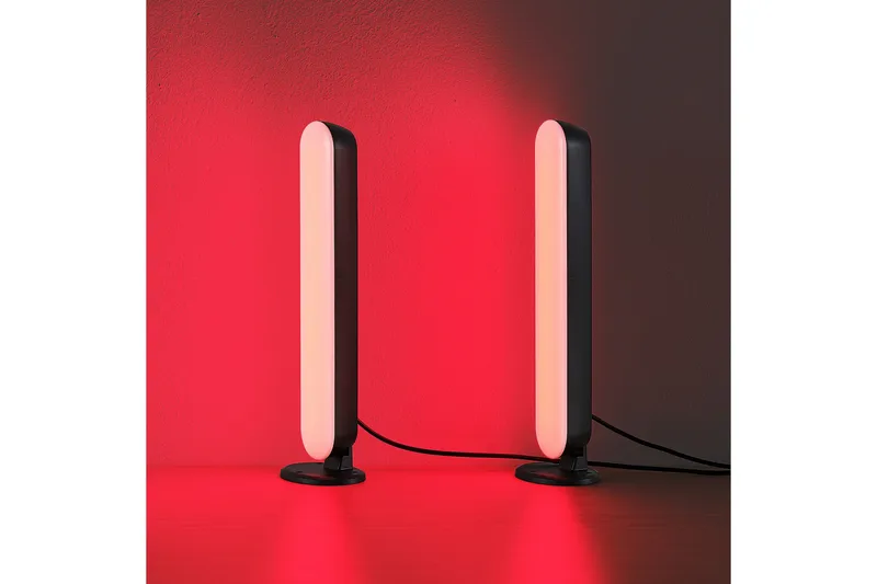 Game LED Bordslampa 2-pack svart RGB - Svart - Belysning - Inomhusbelysning & lampor - Sänglampa - Sängbordslampa