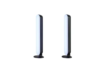 Game LED Bordslampa 2-pack svart RGB - Svart - Belysning - Inomhusbelysning & lampor - Sänglampa - Sängbordslampa