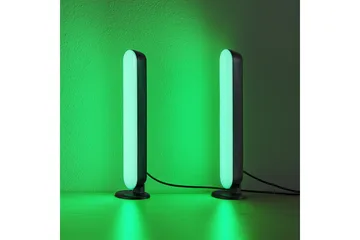 Game LED Bordslampa 2-pack svart RGB - Svart - Belysning - Inomhusbelysning & lampor - Sänglampa - Sängbordslampa