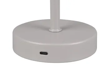 Jeff LED Bordslampa grå uppladdningsbar - Grå - Belysning - Inomhusbelysning & lampor - Sänglampa - Sängbordslampa