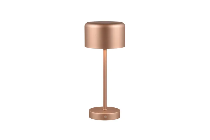 Jeff LED Bordslampa kaffe brun uppladdningsbar, Brun