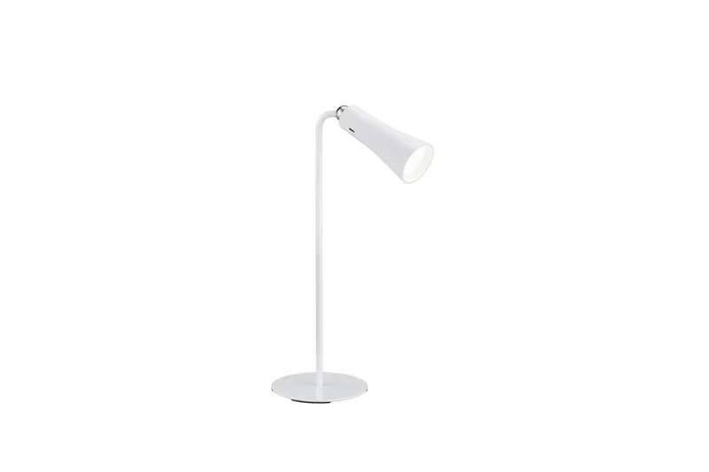 Maxi LED Bordslampa mattvit uppladdningsbar, Matt vit