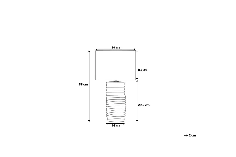 Navia Bordslampa 30 cm - Vit - Belysning - Inomhusbelysning & lampor - Sänglampa - Sängbordslampa
