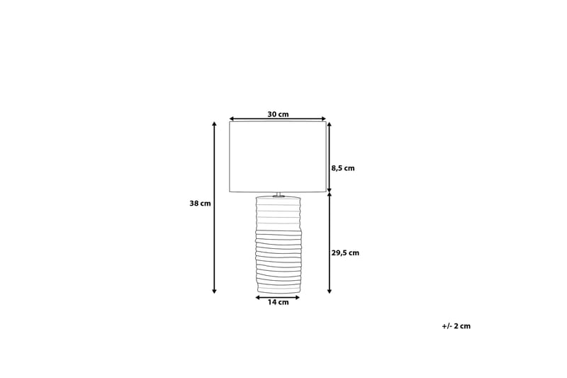 NAVIA Bordslampa 30 cm - Sängbordslampa - Sovrumslampa - Fönsterlampa på fot - Bordslampor & bordsbelysning