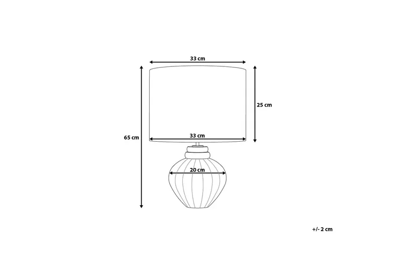 Neris Bordslampa 33 cm - Silver - Belysning - Inomhusbelysning & lampor - Sänglampa - Sängbordslampa
