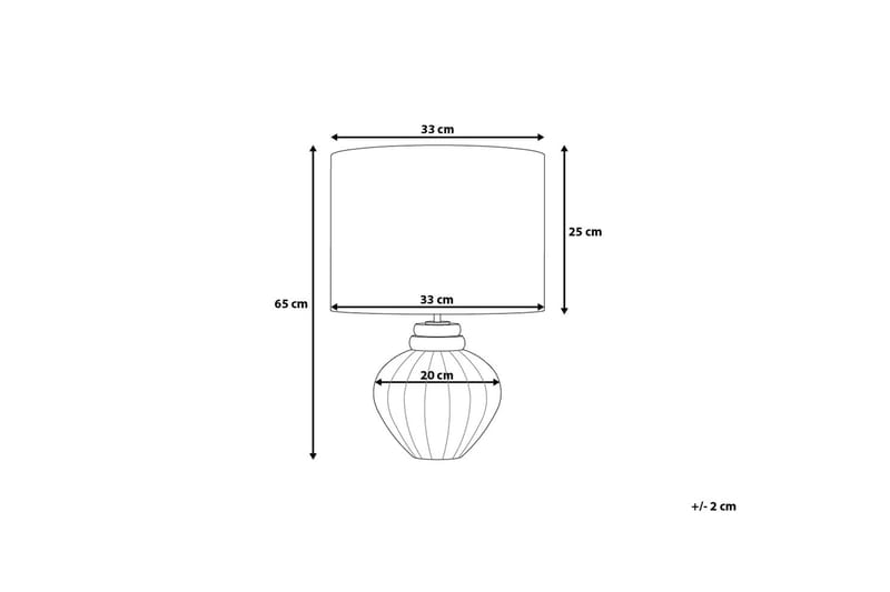 NERIS Bordslampa 33 cm - Sängbordslampa - Sovrumslampa - Fönsterlampa på fot - Bordslampor & bordsbelysning