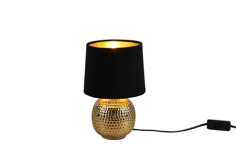 Sophia Bordslampa E14 svart/ guld - Svart/Guld - Belysning - Inomhusbelysning & lampor - Sänglampa - Sängbordslampa
