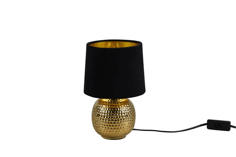 Sophia Bordslampa E14 svart/ guld - Svart/Guld - Belysning - Inomhusbelysning & lampor - Sänglampa - Sängbordslampa