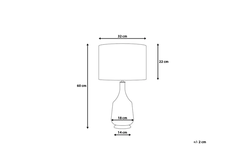 Triversa Bordslampa 32 cm - Röd - Belysning - Inomhusbelysning & lampor - Sänglampa - Sängbordslampa