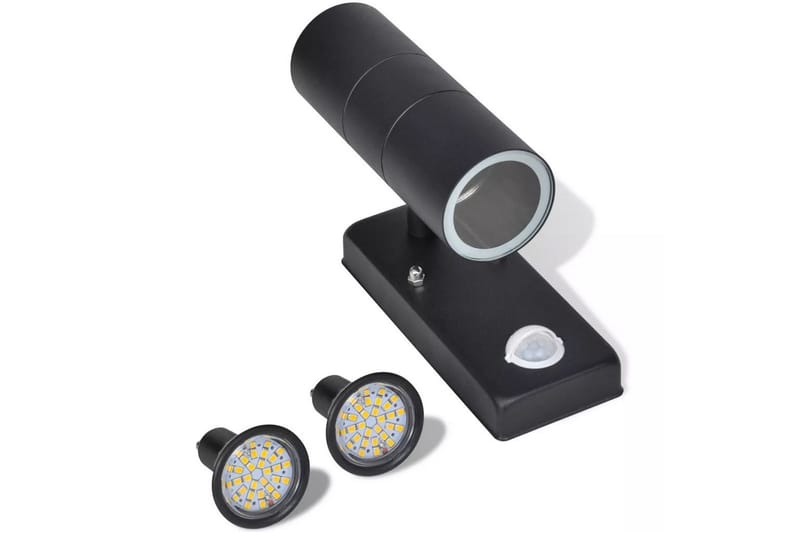 Baumann Vägglampa 12x22 cm LED Cylinder med Sensor - Svart - Belysning - Inomhusbelysning & lampor - Sänglampa - Sänglampa vägg