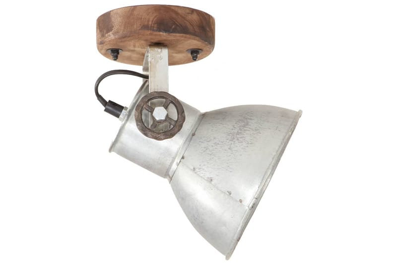 Industriell vägglampa/taklampa 2 st silver 20x25 cm E27 - Silver - Belysning - Inomhusbelysning & lampor - Sänglampa - Sänglampa vägg