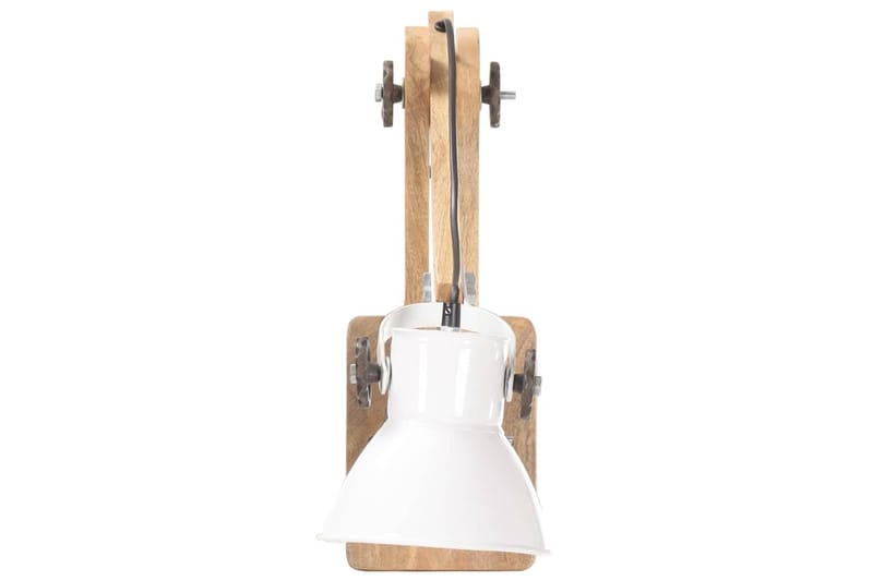 Vägglampa industriell stil vit rund E27 - Vit - Belysning - Inomhusbelysning & lampor - Sänglampa - Sänglampa vägg