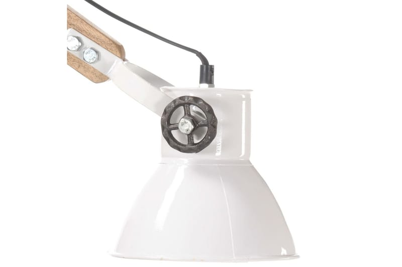 Vägglampa industriell stil vit rund E27 - Vit - Belysning - Inomhusbelysning & lampor - Sänglampa - Sänglampa vägg