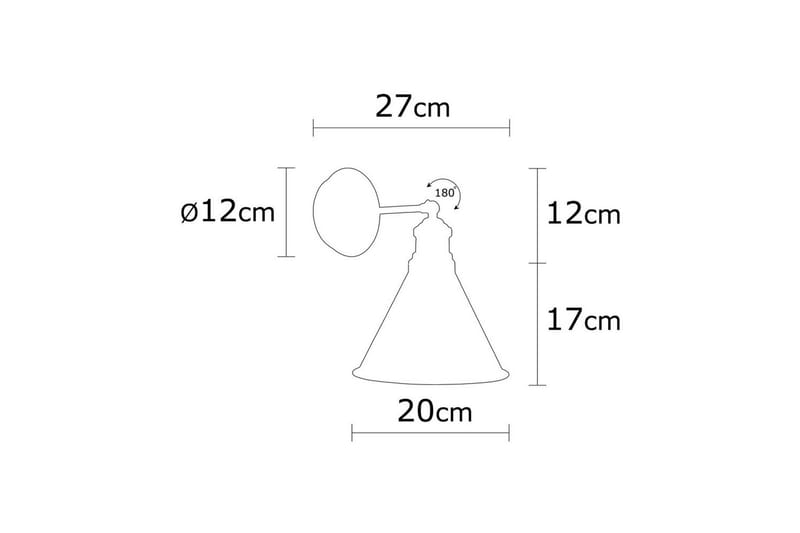 Vägglampa Adrim Svart - Svart - Belysning - Inomhusbelysning & lampor - Sänglampa - Sänglampa vägg