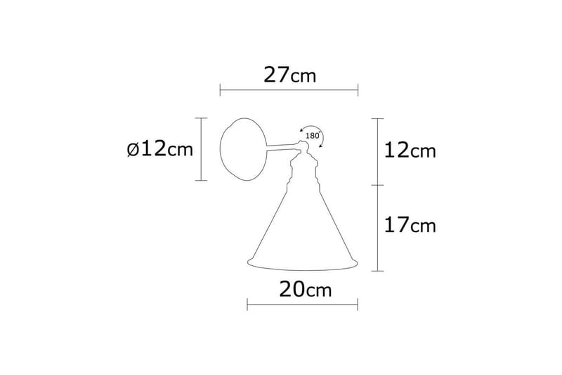 Vägglampa Adrim Svart - Svart - Belysning - Inomhusbelysning & lampor - Sänglampa - Sänglampa vägg