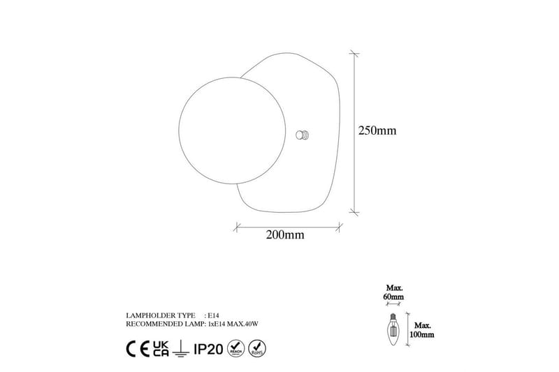 Vägglampa Ariofield Gold - Guld - Belysning - Inomhusbelysning & lampor - Sänglampa - Sänglampa vägg