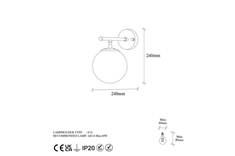 Vägglampa Berriarenr Svart / Grädde - Svart / Grädde - Belysning - Inomhusbelysning & lampor - Sänglampa - Sänglampa vägg