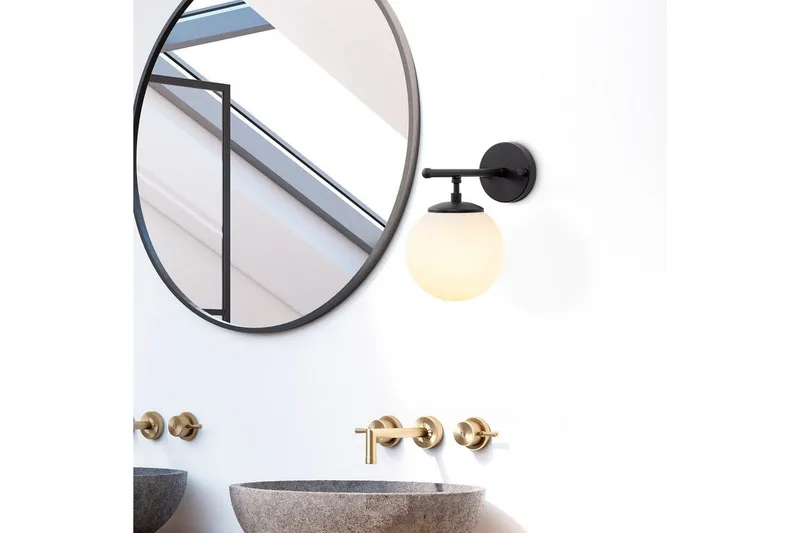 Vägglampa Berriarenr Svart / Grädde - Svart / Grädde - Belysning - Inomhusbelysning & lampor - Sänglampa - Sänglampa vägg