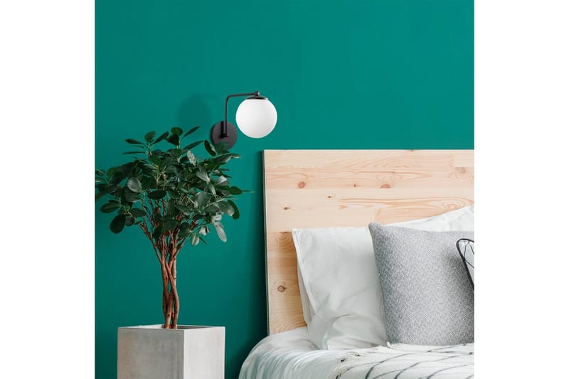 Vägglampa Bhika Svart - Svart - Belysning - Inomhusbelysning & lampor - Sänglampa - Sänglampa vägg