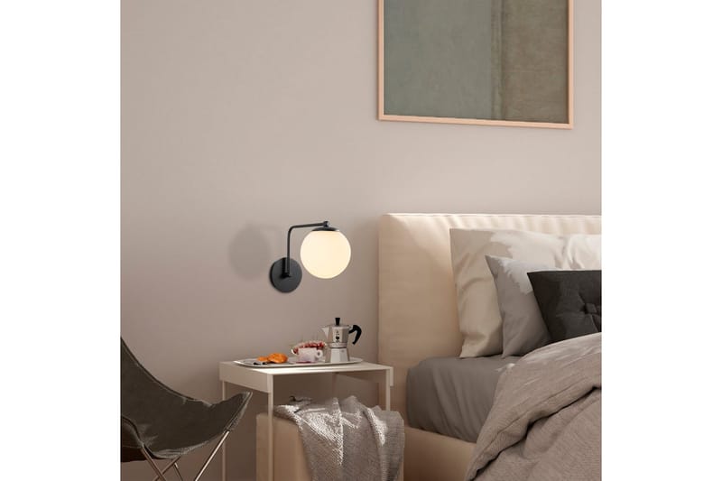 Vägglampa Bhika Svart - Svart - Belysning - Inomhusbelysning & lampor - Sänglampa - Sänglampa vägg