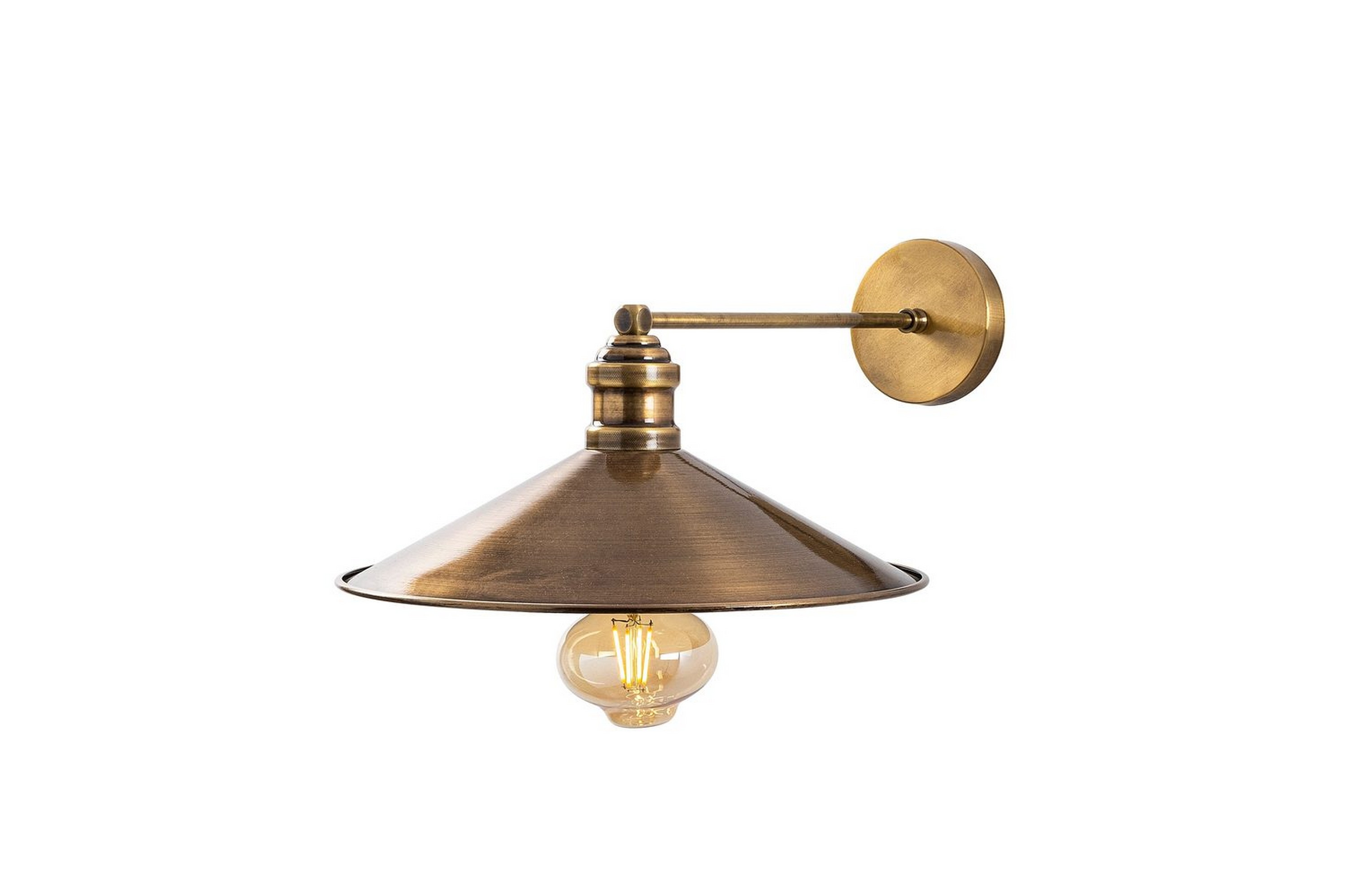 Vägglampa Chichela Tri Vintage - Koppar
