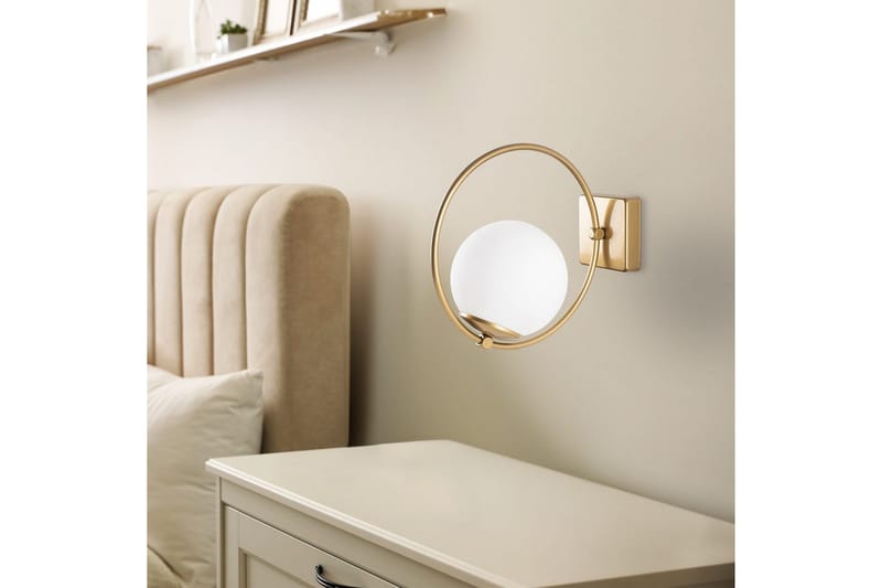 Vägglampa Dolcer Rany - Guld - Belysning - Inomhusbelysning & lampor - Sänglampa - Sänglampa vägg