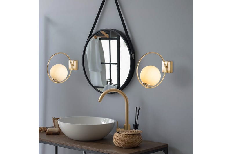 Vägglampa Dolcer Rany - Guld - Belysning - Inomhusbelysning & lampor - Sänglampa - Sänglampa vägg