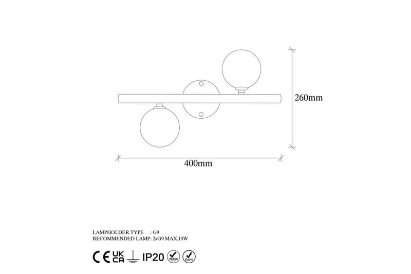 Vägglampa Elvon Rany - Guld - Belysning - Inomhusbelysning & lampor - Sänglampa - Sänglampa vägg