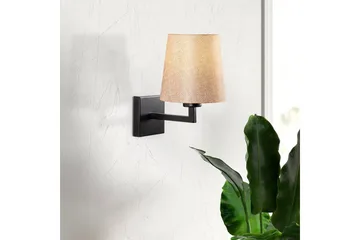 Vägglampa Fenda Svart / Grädde - Svart / Grädde - Belysning - Inomhusbelysning & lampor - Sänglampa - Sänglampa vägg