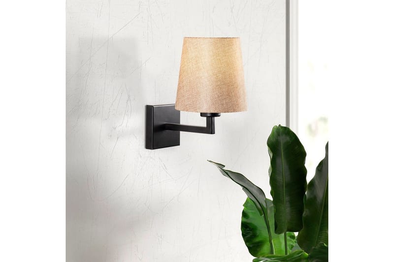 Vägglampa Fenda Svart / Grädde - Svart / Grädde - Belysning - Inomhusbelysning & lampor - Sänglampa - Sänglampa vägg