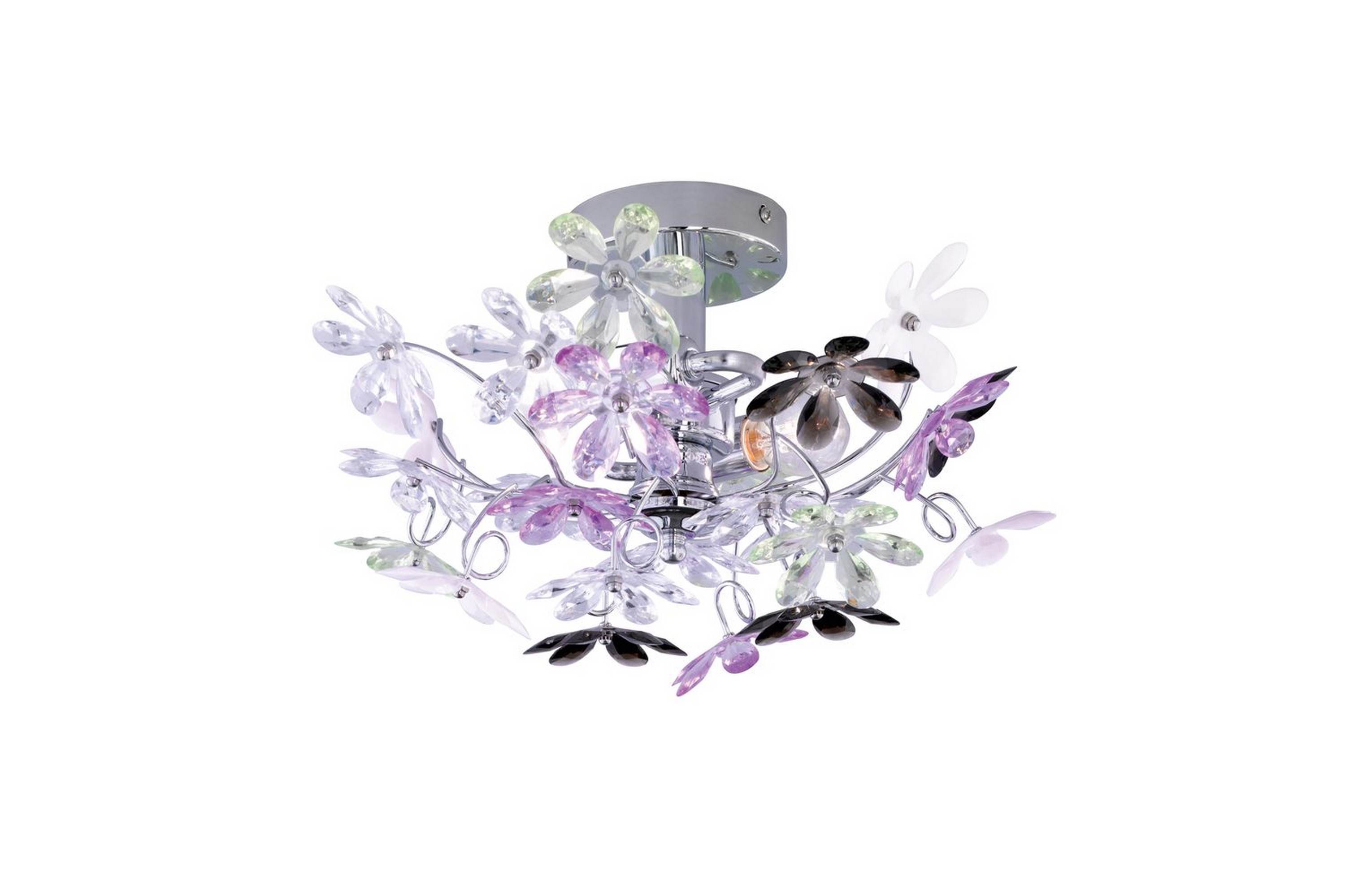 Vägglampa Flower - Krom