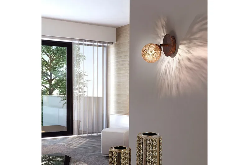 Vägglampa Greta - 18x18x18 cm - Belysning - Inomhusbelysning & lampor - Sänglampa - Sänglampa vägg