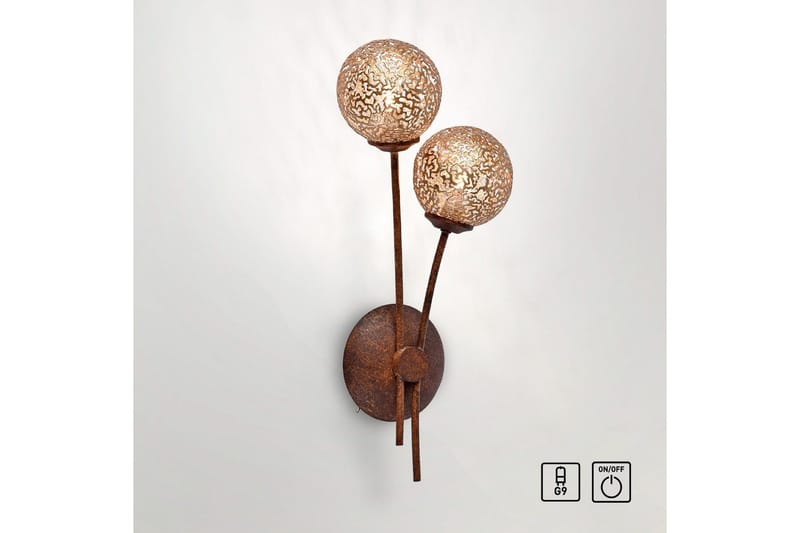 Vägglampa Greta - 19x44x14 cm - Belysning - Inomhusbelysning & lampor - Sänglampa - Sänglampa vägg