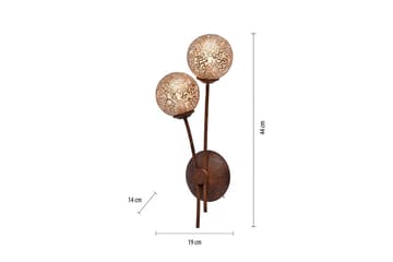 Vägglampa Greta - 19x44x14 cm - Belysning - Inomhusbelysning & lampor - Sänglampa - Sänglampa vägg