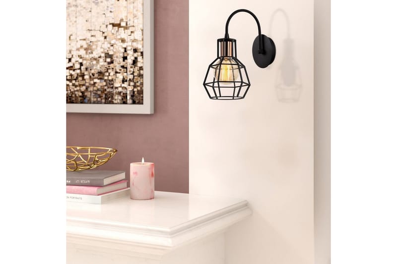 Vägglampa Halieland Svart / Brons - Svart - Belysning - Inomhusbelysning & lampor - Sänglampa - Sänglampa vägg