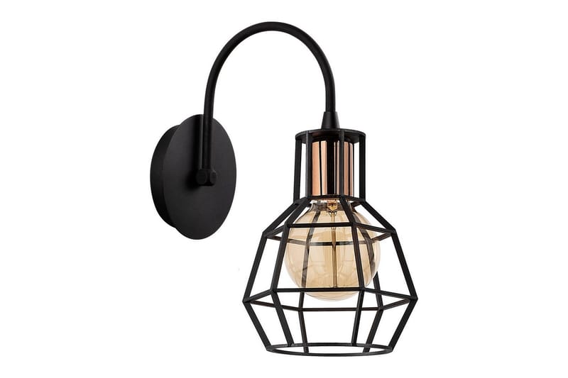 Vägglampa Halieland Svart / Brons - Svart - Belysning - Inomhusbelysning & lampor - Sänglampa - Sänglampa vägg