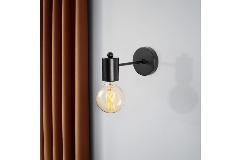 Vägglampa Hexaia Svart - Svart - Belysning - Inomhusbelysning & lampor - Sänglampa - Sänglampa vägg