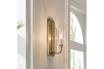 Vägglampa Kichler Kimrose Borstad naturlig mässing - Borstad naturlig mässing - Belysning - Inomhusbelysning & lampor - Sänglampa - Sänglampa vägg