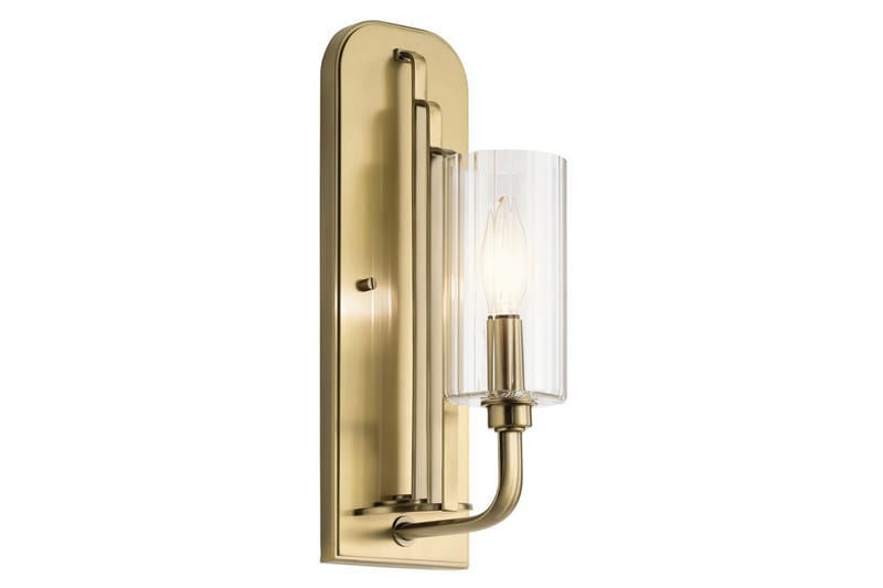 Vägglampa Kichler Kimrose Borstad naturlig mässing - Borstad naturlig mässing - Belysning - Inomhusbelysning & lampor - Sänglampa - Sänglampa vägg