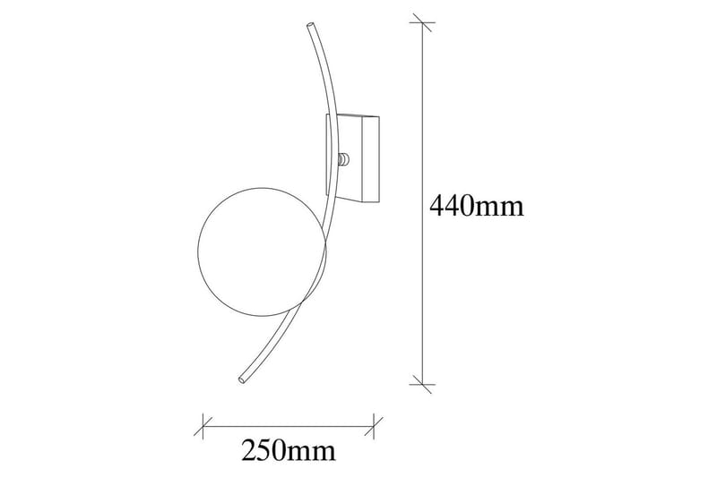 Vägglampa Kimbell Svart / Vit - Svart / Vit - Belysning - Inomhusbelysning & lampor - Sänglampa - Sänglampa vägg