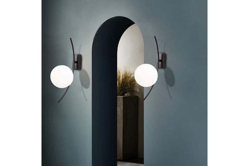 Vägglampa Kimbell Svart / Vit - Svart / Vit - Belysning - Inomhusbelysning & lampor - Sänglampa - Sänglampa vägg